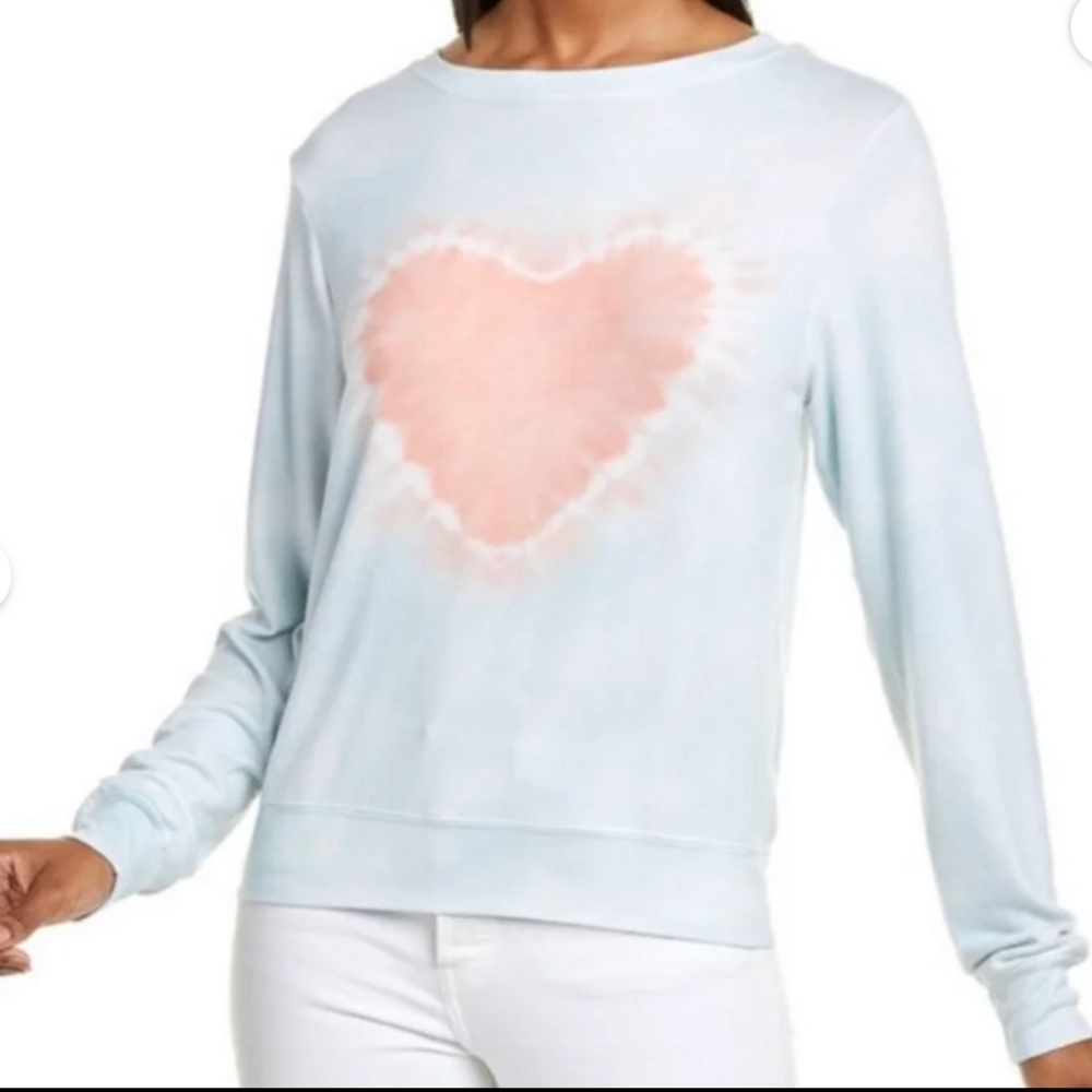 🌻 Wildfox "Heartfelt Tie-dye" Crewneck Sweatshirt